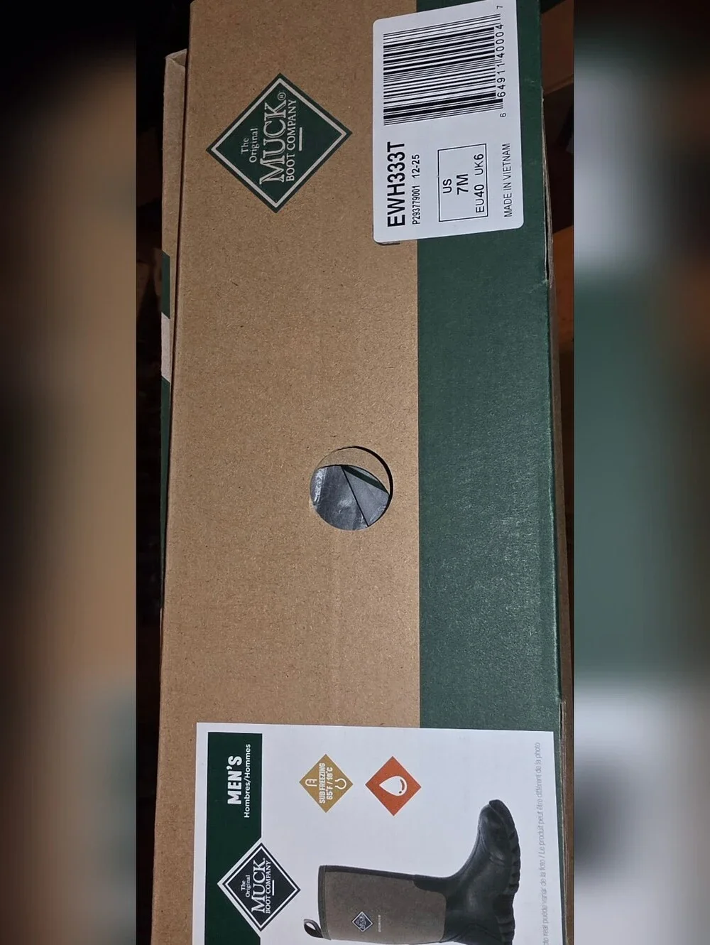 NEW Muck Edgewater Boots Mens Size 7